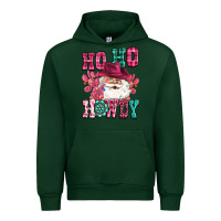 Forest Green ho ho howdy santa pink christmas Urban Hoodie - CowGirlArtShop