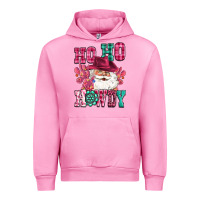 Fuchsia Pink ho ho howdy santa pink christmas Urban Hoodie - CowGirlArtShop