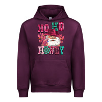 Mauve Wine ho ho howdy santa pink christmas Urban Hoodie - CowGirlArtShop