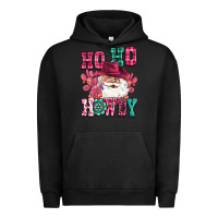 Pigment Black ho ho howdy santa pink christmas Urban Hoodie - CowGirlArtShop