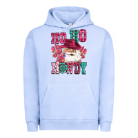 Pigment Grape Ice ho ho howdy santa pink christmas Urban Hoodie - CowGirlArtShop