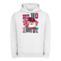 Pigment Lunar Rock ho ho howdy santa pink christmas Urban Hoodie - CowGirlArtShop