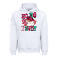White ho ho howdy santa pink christmas Urban Hoodie - CowGirlArtShop