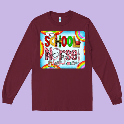 Western School Nurse Long Sleeve Tee Designed By Lillyallendesigns