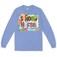 Colony Blue Western School Nurse Long Sleeve Tee - LillyAllenDesigns