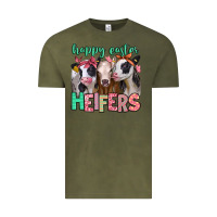 Vintage Olive happy easter heifers Vintage Tee - Jasminsmagicworld