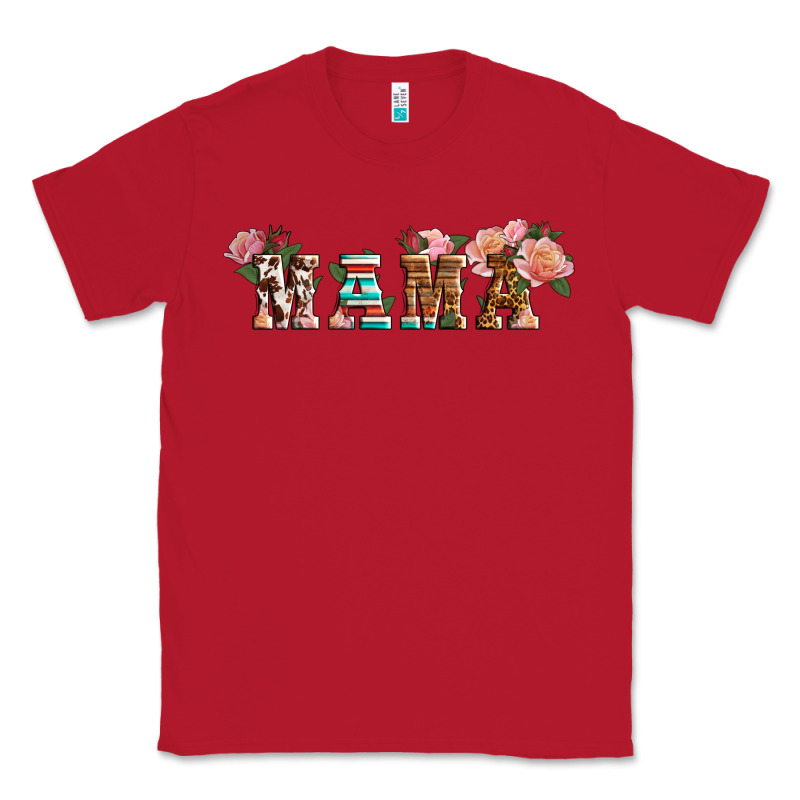 Western Mama Pink Roses Mother's Day Classic Tee by LillyAllenDesigns | Teevron