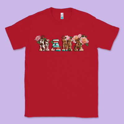 Western Mama Pink Roses Mother's Day Classic Tee Designed By Lillyallendesigns