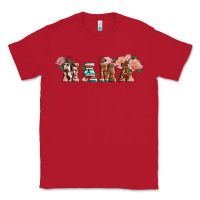 Red western mama pink roses Mother's Day Classic Tee - LillyAllenDesigns
