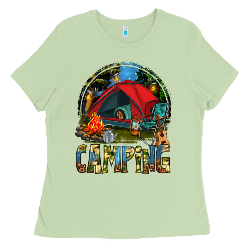 Camping Ladies Tee by texasbilliewilder | Teevron