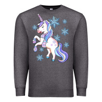 Charcoal Heather Winter unicorn Premium Sweatshirt - Artiststas