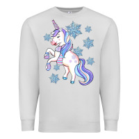 Dove Grey Winter unicorn Premium Sweatshirt - Artiststas