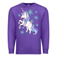 Purple Winter unicorn Premium Sweatshirt - Artiststas