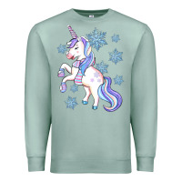 Seafoam Winter unicorn Premium Sweatshirt - Artiststas