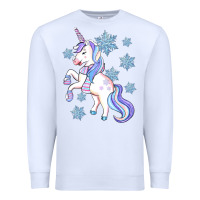 White Winter unicorn Premium Sweatshirt - Artiststas