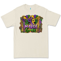 Bone mardi gras mask with leopard background Premium Tee - RanaPortraitStore