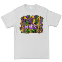Mardi Gras Mask With Leopard Background Premium Tee | Teevron