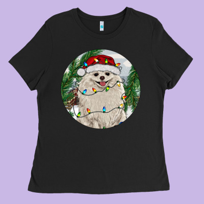 Ladies Tee Pomeranian And Farm