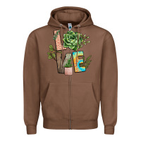 Chestnut plant love Zipper Hoodie - NancyCooperArtShop