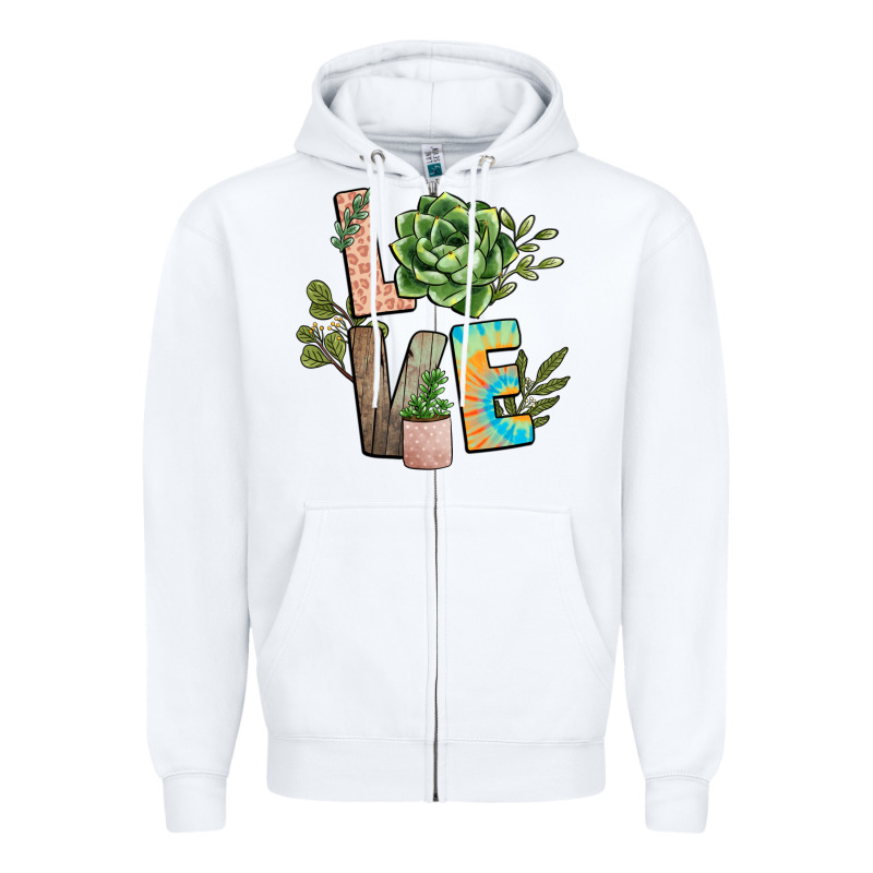 Plant Love Zipper Hoodie by NancyCooperArtShop | Teevron