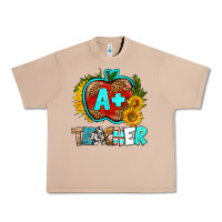 Burro a+ teacher apple Urban Heavy Tee - BundleAndBundleShop