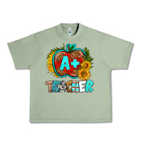 Oil Green a+ teacher apple Urban Heavy Tee - BundleAndBundleShop