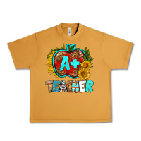 Peanut Butter a+ teacher apple Urban Heavy Tee - BundleAndBundleShop