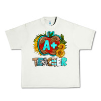 Pistachio a+ teacher apple Urban Heavy Tee - BundleAndBundleShop