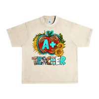 Sandshell a+ teacher apple Urban Heavy Tee - BundleAndBundleShop