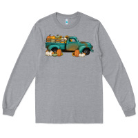Heather Grey pumpkin farm truck no background Long Sleeve Tee - Jasminsmagicworld
