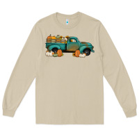 Mushroom pumpkin farm truck no background Long Sleeve Tee - Jasminsmagicworld