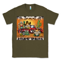 Army Green western gnome truck Classic Tee - BarkalooDesign