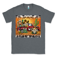 Charcoal Heather western gnome truck Classic Tee - BarkalooDesign
