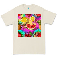 Bone fruits leopard tie dye seamless pattern Premium Tee - Zillion Design Studio