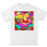 White fruits leopard tie dye seamless pattern Premium Tee - Zillion Design Studio