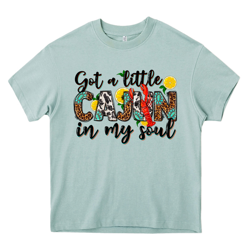 Got A Little Cajun In My Soul Heavy Core Tee by texasbilliewilder | Teevron