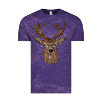 Cloud Purple deer Vintage Tee - JahusDesignShop