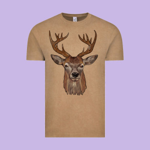 Deer Vintage Tee Designed By Jahusdesignshop