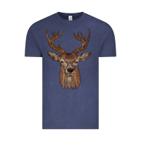 Vintage Denim deer Vintage Tee - JahusDesignShop