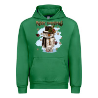 Emerald merry christmas snowman Urban Hoodie - CowGirlArtShop