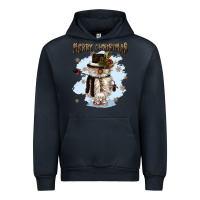 Navy merry christmas snowman Urban Hoodie - CowGirlArtShop
