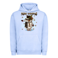 Pigment Grape Ice merry christmas snowman Urban Hoodie - CowGirlArtShop