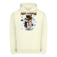 Pigment Pistachio merry christmas snowman Urban Hoodie - CowGirlArtShop