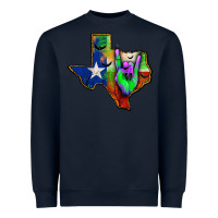 Navy texas map halloween Heavyweight Sweatshirt - JahusDesignShop