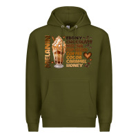 Army Green melanin coffee Premium Hoodie - JahusDesignShop