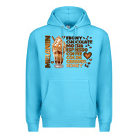 Ocean Blue melanin coffee Premium Hoodie - JahusDesignShop