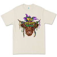 Bone mardi gras mask highland cow Premium Tee - RanaPortraitStore