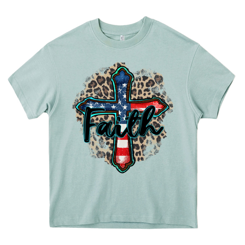 Faith Usa Heavy Core Tee by Zillion Design Studio | Teevron