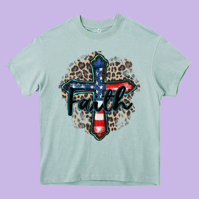Faith Usa Heavy Core Tee Designed By Zillion Design Studio