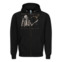 Black there it goes my last flying fck Zipper Hoodie - MaliasSmallBusiness